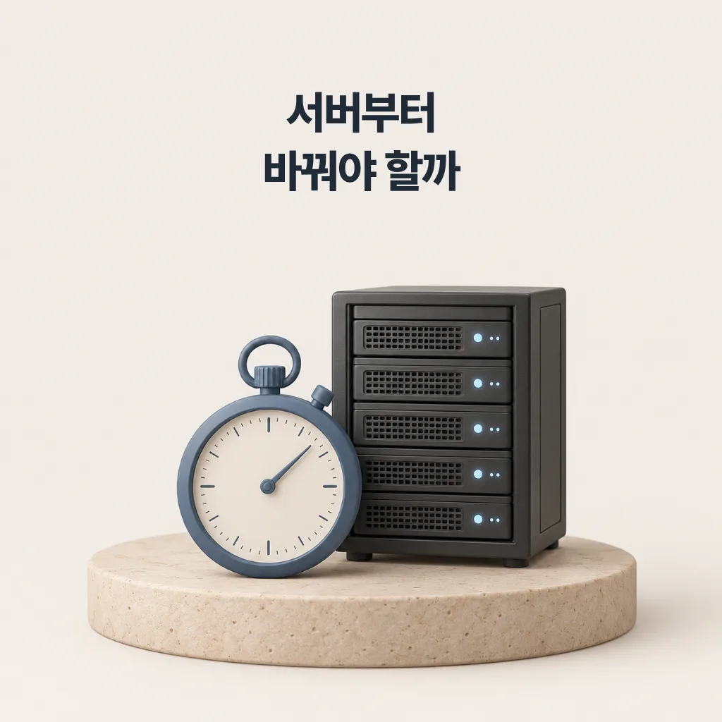 홈페이지가 느릴 때, 서버부터 바꿔야 할까